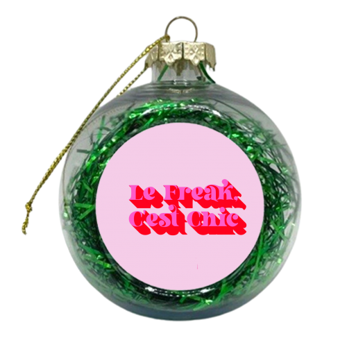 C'est Chic - xmas bauble by Wallace Elizabeth