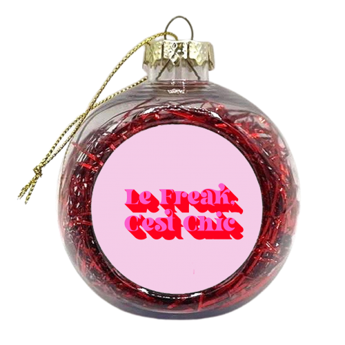 C'est Chic - xmas bauble by Wallace Elizabeth