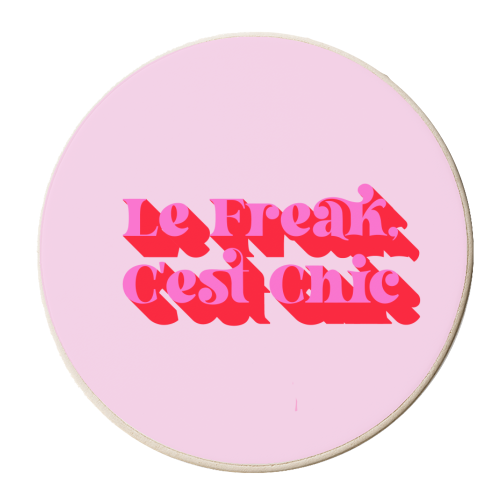 C'est Chic - personalised beer coaster by Wallace Elizabeth