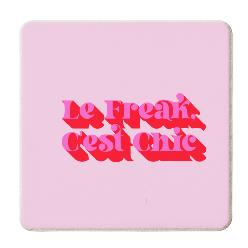 C'est Chic - personalised beer coaster by Wallace Elizabeth