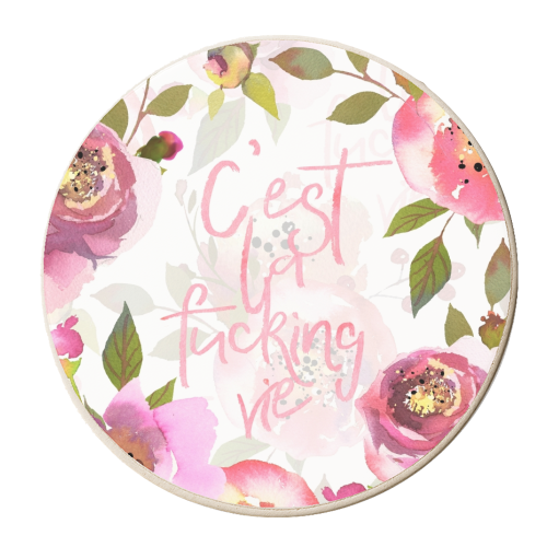 c'est la fucking vie - personalised beer coaster by Uta Naumann