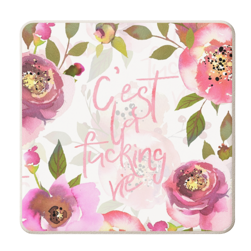 c'est la fucking vie - personalised beer coaster by Uta Naumann