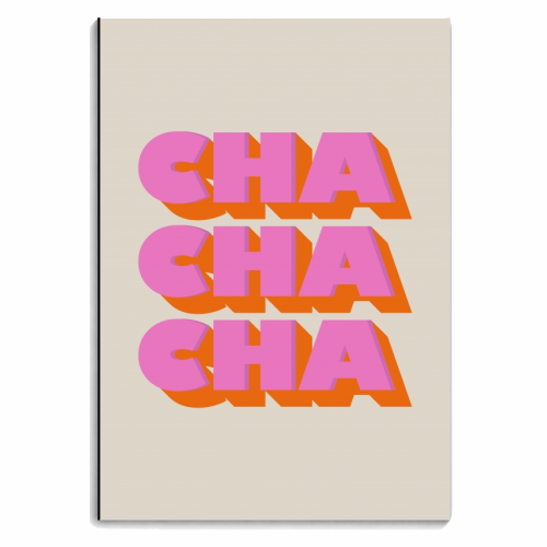CHA CHA CHA - personalised A4, A5, A6 notebook by Ania Wieclaw