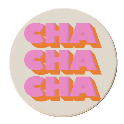 CHA CHA CHA - personalised beer coaster by Ania Wieclaw