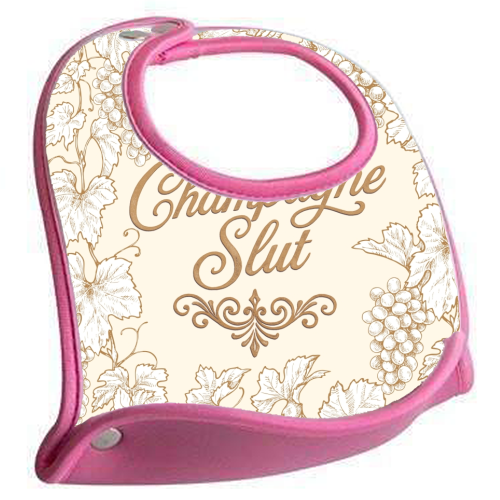 Champagne Slut - feeding bib by Lilly Rose