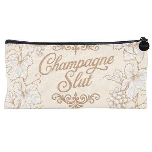 Champagne Slut - flat pencil case by Lilly Rose
