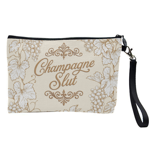 Champagne Slut - pretty makeup bag by Lilly Rose