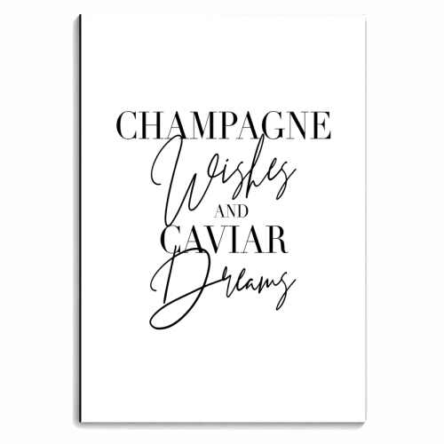 Champagne Wishes and Caviar Dreams - personalised A4, A5, A6 notebook by Toni Scott