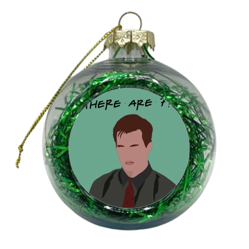 Chandler Bing - xmas bauble by Cheryl Boland