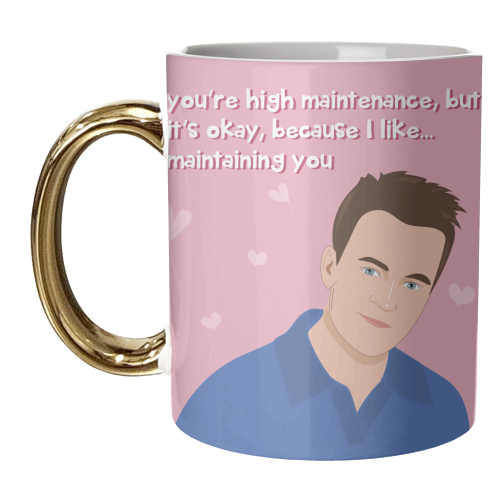 Chandler Bing - unique mug by Laura Lonsdale