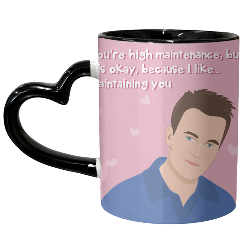 Chandler Bing - unique mug by Laura Lonsdale