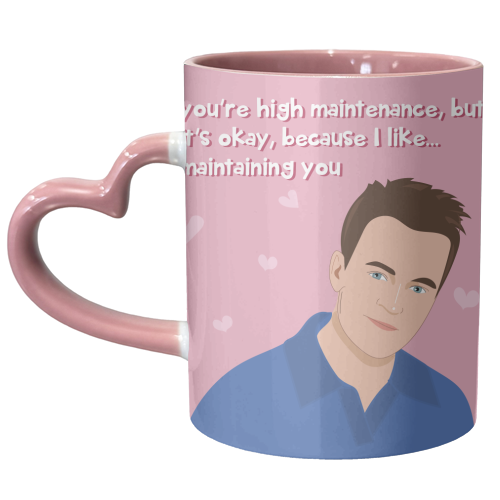 Chandler Bing - unique mug by Laura Lonsdale