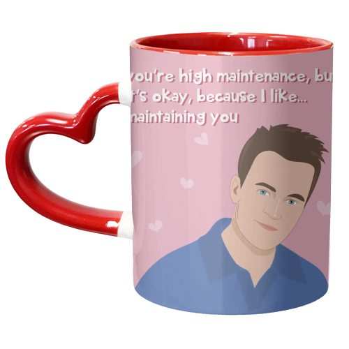 Chandler Bing - unique mug by Laura Lonsdale