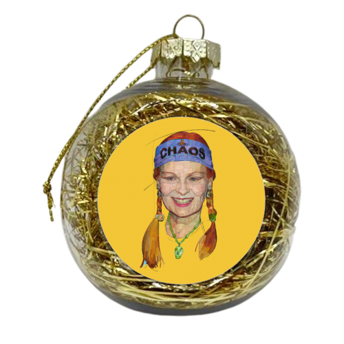 Chaos Vivienne - xmas bauble by Beverley Rae