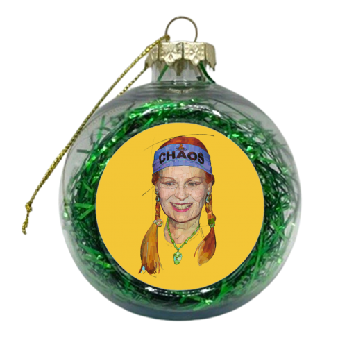 Chaos Vivienne - xmas bauble by Beverley Rae