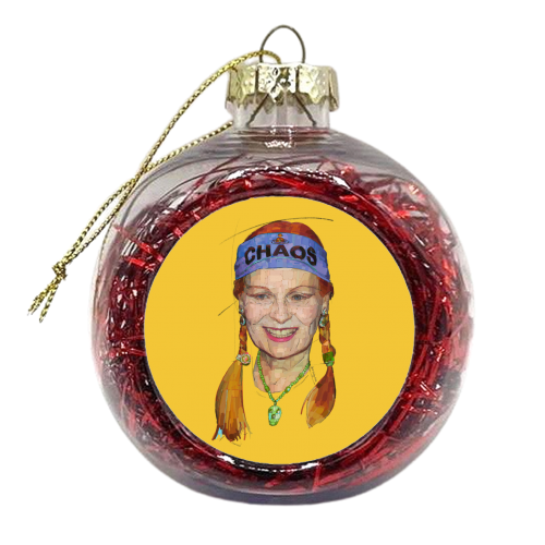 Chaos Vivienne - xmas bauble by Beverley Rae