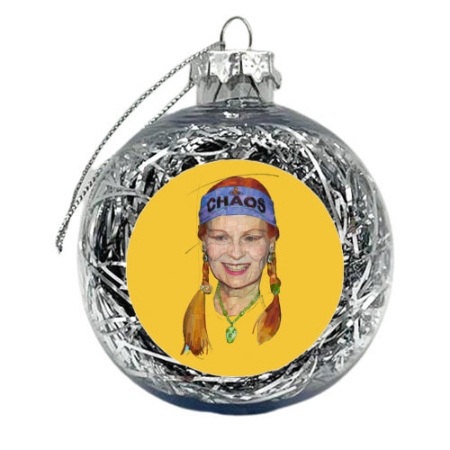Chaos Vivienne - xmas bauble by Beverley Rae