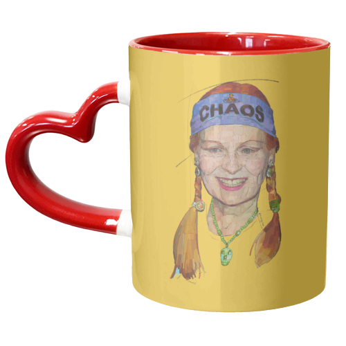 Chaos Vivienne - unique mug by Beverley Rae