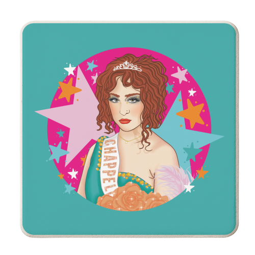 Chappell - personalised beer coaster by Claire Atwood