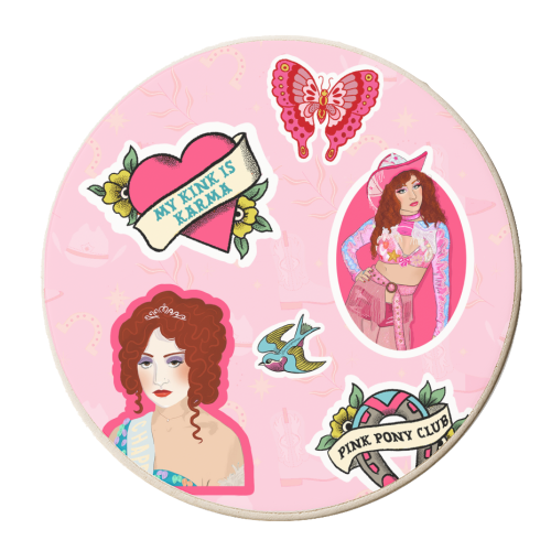 Chappell Roan Sticker Sheet - personalised beer coaster by The Queer Store
