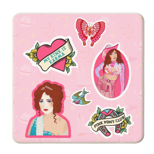 Chappell Roan Sticker Sheet - personalised beer coaster by The Queer Store