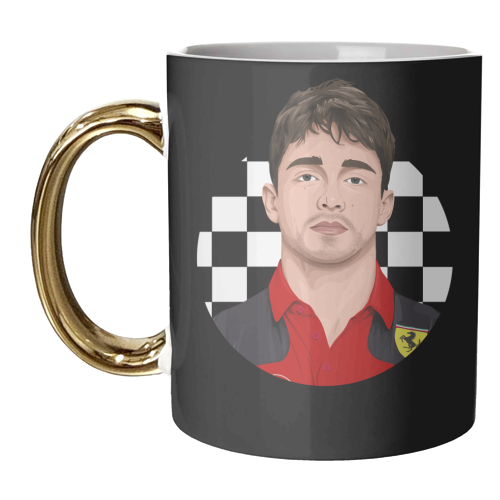 Charles LeClerc - unique mug by Pink and Pip