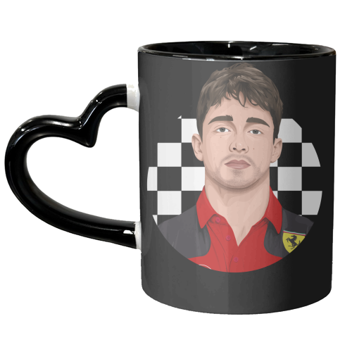 Charles LeClerc - unique mug by Pink and Pip