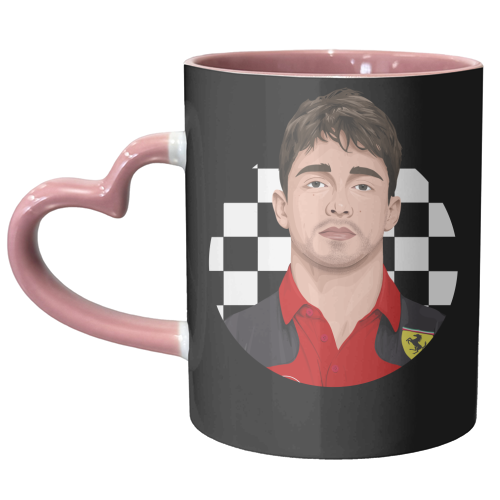 Charles LeClerc - unique mug by Pink and Pip