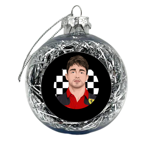 Charles LeClerc - xmas bauble by Pink and Pip