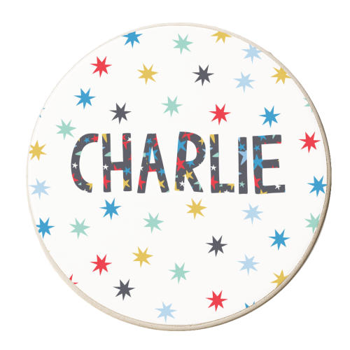 Charlie - personalised beer coaster by The Boy and the Bear