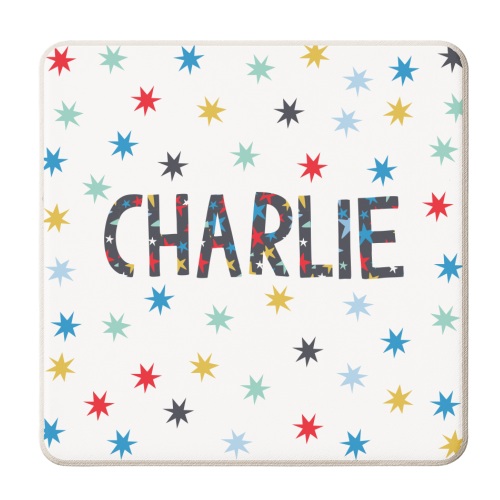 Charlie - personalised beer coaster by The Boy and the Bear