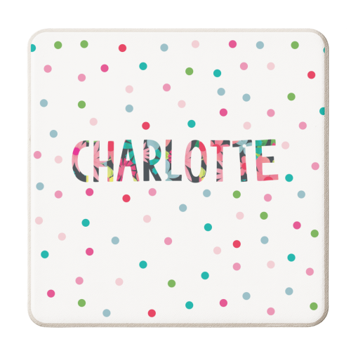 Charlotte - personalised beer coaster by The Boy and the Bear
