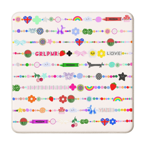 Charms for days - personalised beer coaster by Yaz Raja