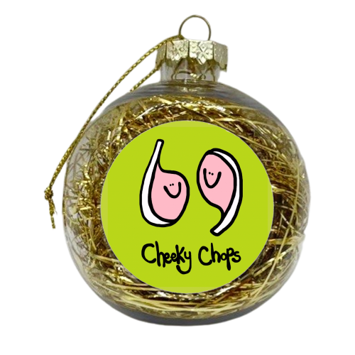 Cheeky Chops - xmas bauble by Emma Donovan