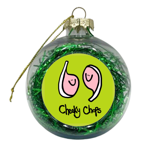 Cheeky Chops - xmas bauble by Emma Donovan