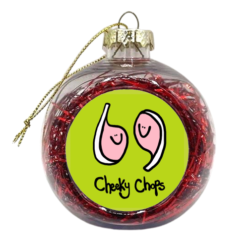 Cheeky Chops - xmas bauble by Emma Donovan