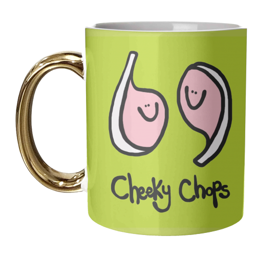 Cheeky Chops - unique mug by Emma Donovan