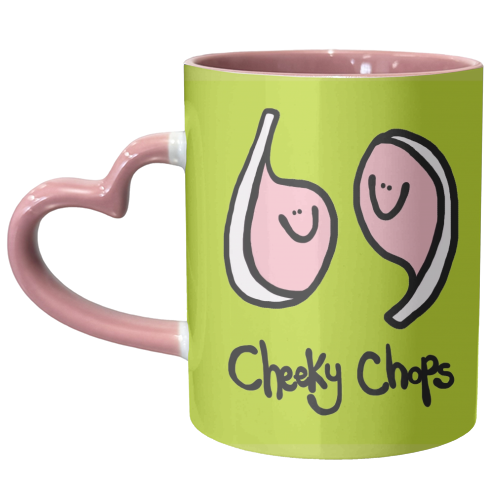Cheeky Chops - unique mug by Emma Donovan