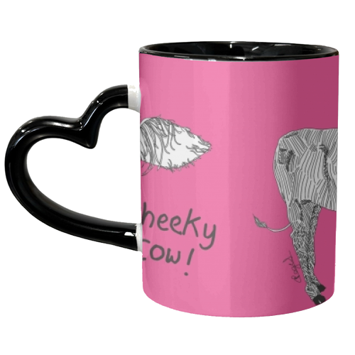 Cheeky Cow - unique mug by Casey Rogers