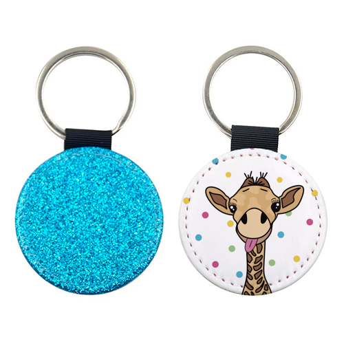 Cheeky Giraffe Print - keyring by Drawings by Firefly