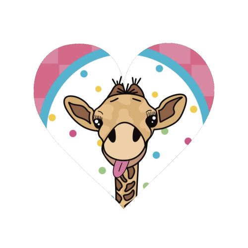 Cheeky Giraffe Print - Magnet by Drawings by Firefly