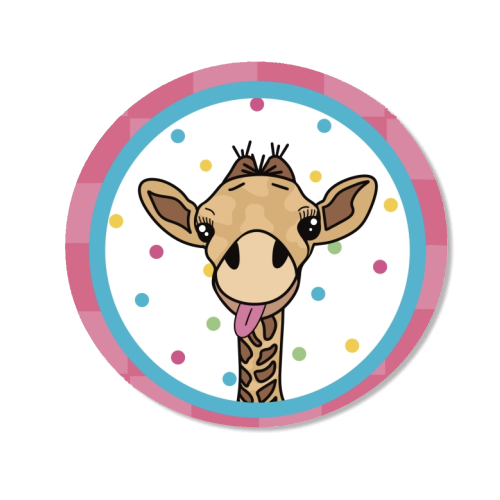 Cheeky Giraffe Print - Magnet by Drawings by Firefly