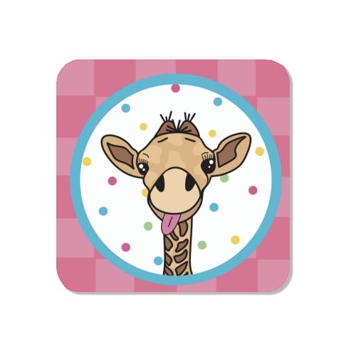 Cheeky Giraffe Print - Magnet by Drawings by Firefly