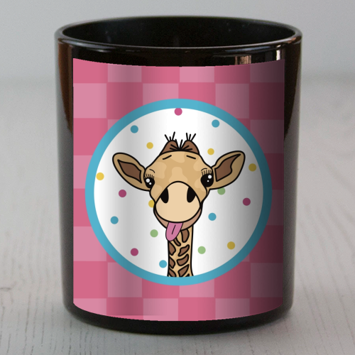 Cheeky Giraffe Print - scented candle by Drawings by Firefly