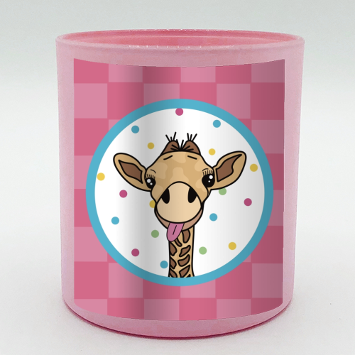 Cheeky Giraffe Print - scented candle by Drawings by Firefly