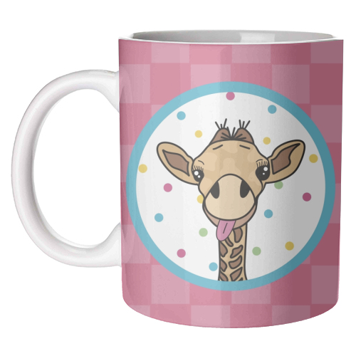 Cheeky Giraffe Print - unique mug by Drawings by Firefly