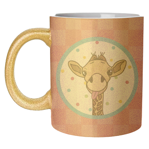 Cheeky Giraffe Print - unique mug by Drawings by Firefly