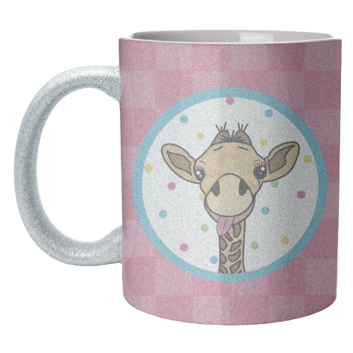 Cheeky Giraffe Print - unique mug by Drawings by Firefly