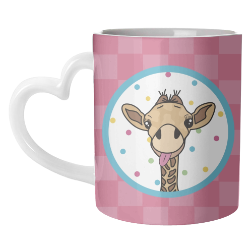 Cheeky Giraffe Print - unique mug by Drawings by Firefly