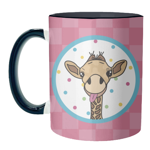 Cheeky Giraffe Print - unique mug by Drawings by Firefly